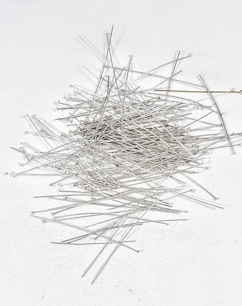  Lot de 100 clous m&eacute;tal t&ecirc;te plate