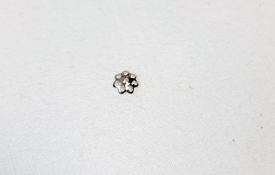 Lot de 30 coupelles m&eacute;tal diam&egrave;tre 5mm