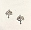Lot de 2 breloques m&eacute;tal " arbre de vie"